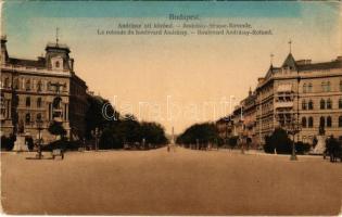 Budapest VI. Andrássy úti körönd. N. M. Bp. 57. Dr. Trenkler Co. (kis szakadás / small tear)