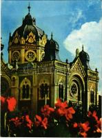 Temesvár, Timisoara; Templul evreiesc din cartierul Fabric / gyárvárosi zsinagóga / Fabric synagogue (non PC) (fa)
