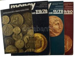Kb. 70db-os numizmatikai irodalom tétel, benne MÉE Értesítők (~1980-as 1990-es évek), Országos Éremcsere-közvetítés, MÉE alapszabály, Moneytrend (1976, 1978, 1980), Közlekedési érem kiállítás 1977, használt állapot