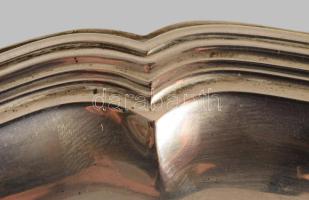 Ezüst (Ag) tálca, jelzett, 30x22 cm, 286g