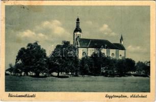 Búcsúszentlászló, Kegytemplom, oldalnézet. Szentferencrendi Házfőnökség kiadása (EK)