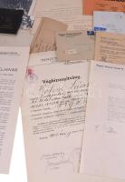 ca 1920-1945 Bőhm László rendező irat hagyatéka, benne Nemezeti Zenedei bizonyítványa Siklós Albert ...