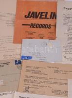 ca 1920-1945 Bőhm László rendező irat hagyatéka, benne Nemezeti Zenedei bizonyítványa Siklós Albert ...