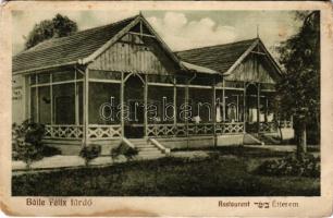 Félixfürdő, Baile Felix; Restaurant / kóser étterem, héber felirat / Kosher restaurant, Hebrew text (EM)