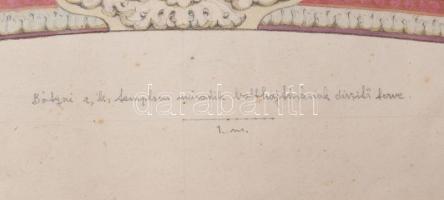 D. Némethy Miklós (1880-?), 3 db mű két hordozón: Bátyai r. k. templom díszítő vázlatai, második bol...