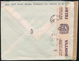 1943 Légiposta levél Berlinbe Templom 50f bérmentesítéssel