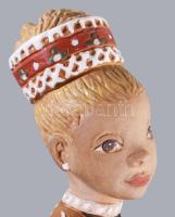 Kovács Margit (1902-1977): Lány korsóval. Festett kerámia, jelzett, hibátlan 39,5 cm /// Margit Ková...