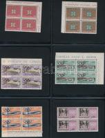 Gyűrűs berakó 23 db 8 férőhelyes és 17 db 12 férőhelyes tartóval, utóbbiban 100 db olasz postatiszta...