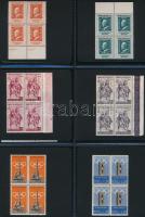 Gyűrűs berakó 23 db 8 férőhelyes és 17 db 12 férőhelyes tartóval, utóbbiban 100 db olasz postatiszta...