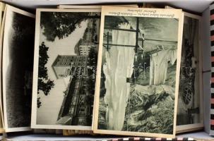 Kb. 250-300 db RÉGI felvidéki város képeslap cipősdobozban, főleg Kassa és Magas-Tátra / Cca. 250-300 pre-1945 Upper Hungary town postcards in a shoe box, mainly Kosice and Tatry