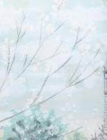 SL vagy LS monogram jelzéssel: Erdélyi fatemplom. Pasztell, papír. Dekoratív, üvegezett, kissé sérül...