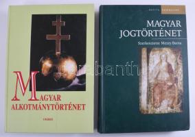 Vegyes jogi könyvtétel, 2 db: Mezey Barna: Magyar jogtörténet. Szerk.: - -.; Magyar alkotmánytörténet. 3. átdolgozott, javított kiadás. Bp., 2000-2003, Osiris. Kiadói kartonált papírkötés.