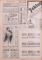 1908 Az Új Idők XIV. évfolyam második fél évfolyamának számai félvászon kötésbe kötve, szerk. Hercze...