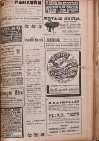 1908 Az Új Idők XIV. évfolyam második fél évfolyamának számai félvászon kötésbe kötve, szerk. Hercze...