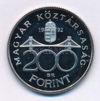 1992. 200Ft Ag "MNB" kapszulában T:PP Adamo F13
