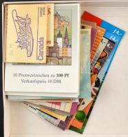 50 db vegyes külföldi bélyegfüzet, benne javarészt holland és kanadai