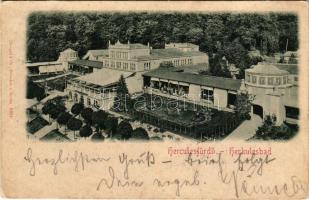 1899 Herkulesfürdő, Baile Herculane; látkép, fürdő. Stengel &amp; Co. (Dresden) 5354. / general view, spa (Rb)