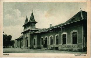 1936 Siófok, Pályaudvar, vasútállomás (fl)