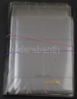 Kb 60-70 db kettes osztású képeslap / levél műanyag tok