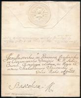 1755 Levél az esztergomi érsek szárazpecsétjével Szakolcára