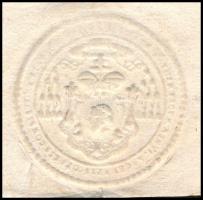 1755 Levél az esztergomi érsek szárazpecsétjével Szakolcára