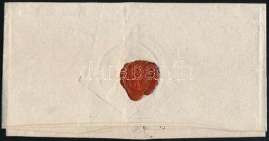 1801 Komplett ex offo levél 12kr viteldíjjal, Rozsnyóról Kassára