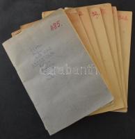 Kb 4.000 db bélyeg 7 db régi cserefüzetben, benne angol gyarmatok, francia gyarmatok, Németország, E...