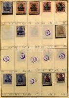 Kb 4.000 db bélyeg 8 db régi cserefüzetben, benne olasz gyarmatok, Svédország, Németország, Belgium,...