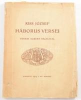 Kiss József háborús versei (Váradi Albert rajzaival)A Hét, 1915. Kiadói ragasztott papírborítóval