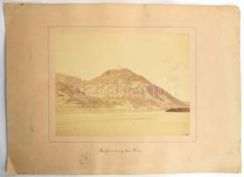 cca 1900-1910 Kahlenberg bei Wien, nagyméretű fotó kartonon, kissé foltos, 20x26 cm, teljes méret: 3...