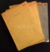 Kb 4.000 db döntően különféle bélyeg 6 db régi cserefüzetben, benne angol gyarmatok, francia gyarmat...