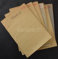 Kb 4.000 db bélyeg 6 db régi cserefüzetben, benne Ausztrália, Europa CEPT, Irán, francia gyarmatok s...