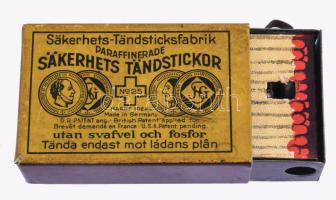 Fém gyufagyújtó, 6x4 cm