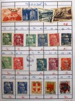 Több ezer db vegyes külföldi bélyeg 38 db cserefüzetben, dobozban