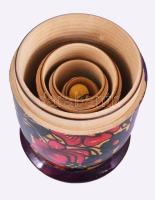 4 részes matrjoska baba szett, m: 19 cm alatt