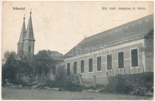 1925 Bikszád-fürdő, Bicsad, Baile Bixad; Görögkatolikus templom és iskola / Greek Catholic church and school (fl)