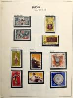 1976-1986 Szinte komplett Europa CEPT gyűjtemény blokkokkal és kisívekkel Davo albumban