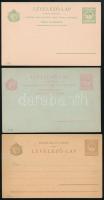 1900 3 db használatlan díjjegyes levelezőlap (Hodobay 31B, 32B és 36a) (5.000)