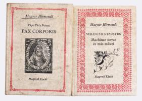 Magyar Hírmondó 6 kötete: 
Pápai Páriz Ferenc: Pax Corporis.; Jeney: A portyázó, Hatvanhat csúfos g...