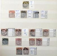 Angol és gyarmat tétel 2 db A4-es és 2 db közepes berakóban, benne gyűjtemény rész és rendező anyag, dobozban