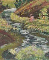 Neogrády László jelzéssel: Erdőrészlet. Olaj, farost. 60x80 cm