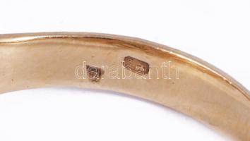 Arany (Au) gyűrű, 14k, m:58, jelzett, bruttó 3,2g