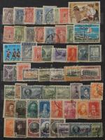 Szép görög tétel, 1.200-1.300 főleg képes bélyeg 16 vastag fekete lapos megtömött A4-es berakóban