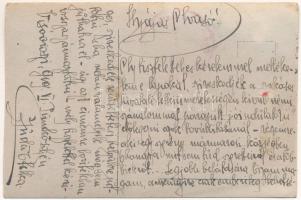 1919 Ruszkova, Visóoroszi, Ruscova (Máramaros); Virágzó körtefák, gyerekek csoportja / blooming pear...