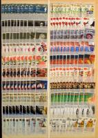 Angol, szovjet, német és magyar tízes rendező, 4.800 bélyeg 12 lapos nagyalakú berakóban