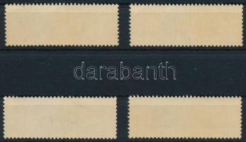 1961 Asztalitenisz Mi 591-594 (Mi EUR 40.-) ( sárgás gumi, foghiányok / yellowish gum, missing perfs...