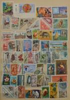 Francia gyarmatok több száz bélyeg 12 vastag fekete lapos nagyalakú berakóban