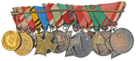 1902-1940. Vitéz Görgényi Sándor (Rojt/Bojt 1891 - Don-kanyar 1943, eltűnt) 14xklf kitüntetése pánto...