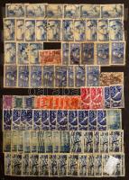 Háború előtti francia több példányos rendező kb 1900-tól, megtömött 12 vastag fekete lapos nagyalakú...