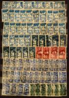 Háború előtti francia több példányos rendező kb 1900-tól, megtömött 12 vastag fekete lapos nagyalakú...